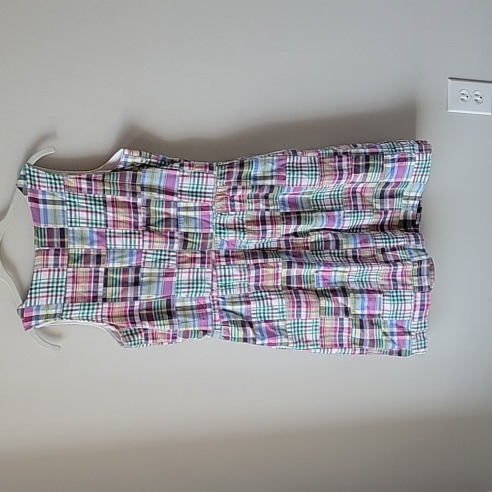 LL Bean Striped‎ Coloful Patchwork Sleeveless Cot… - image 2